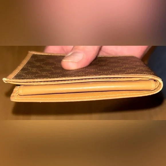 ⭐️CELINE PARIS WALLET⭐️ Elegant Vintage Luxury Brown Leather Wallet - Picture 7 of 7